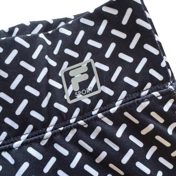 Fila Athletic Skort Women's Sz XL Black White Pocket Pickleball Tennis Golf - Picture 5 of 9